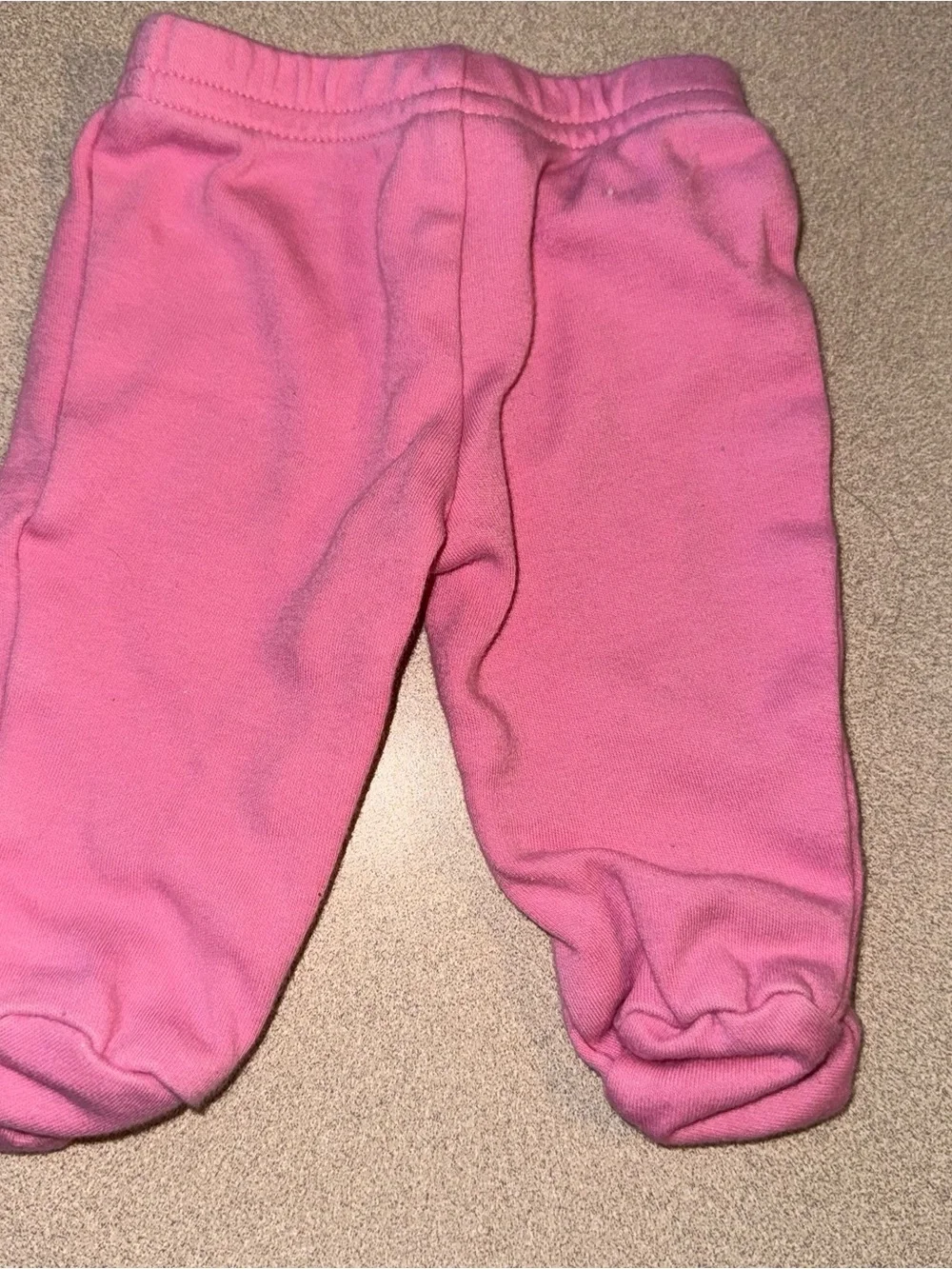 4 pair of Carter’s preemie baby girl pants mint, navy, pink, purple